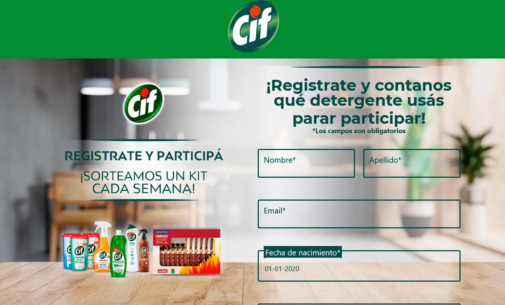 Data capture - Cif Registrate y participá