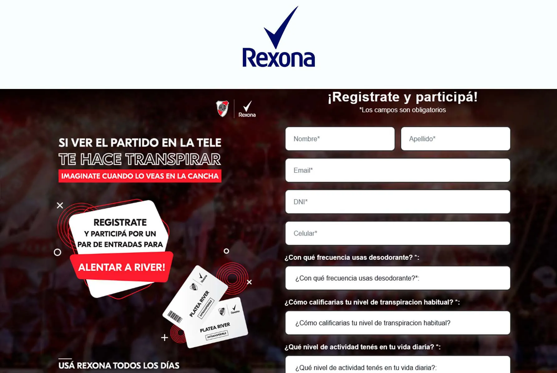 Data capture - Rexona River