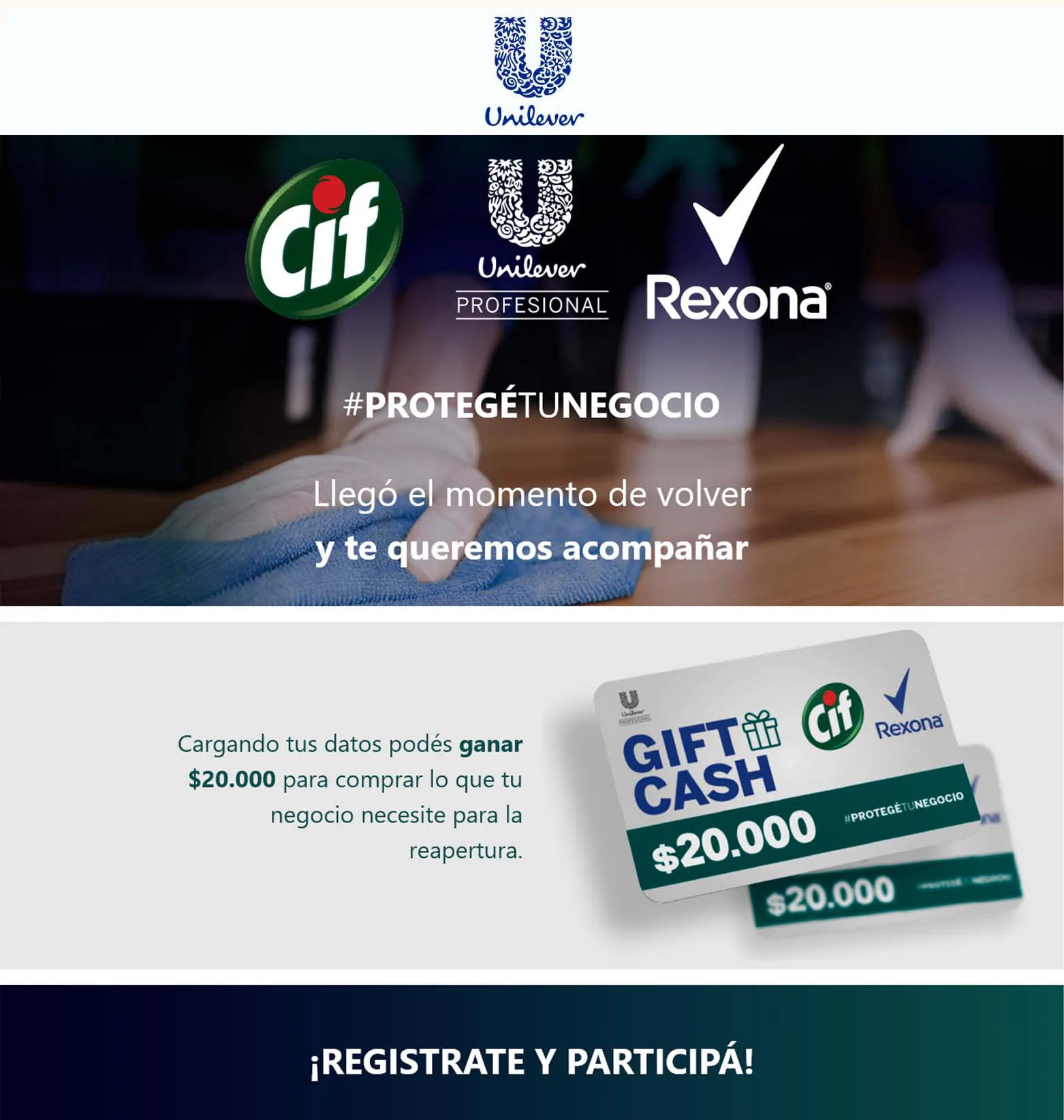 Data capture - Uniliver Protegé tu negocio